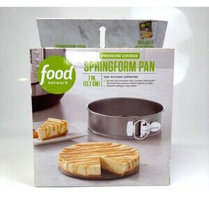 Food Network Pressure Cooker Springform Pan Nonstick Carbon Steel 7" Kitchen NEW